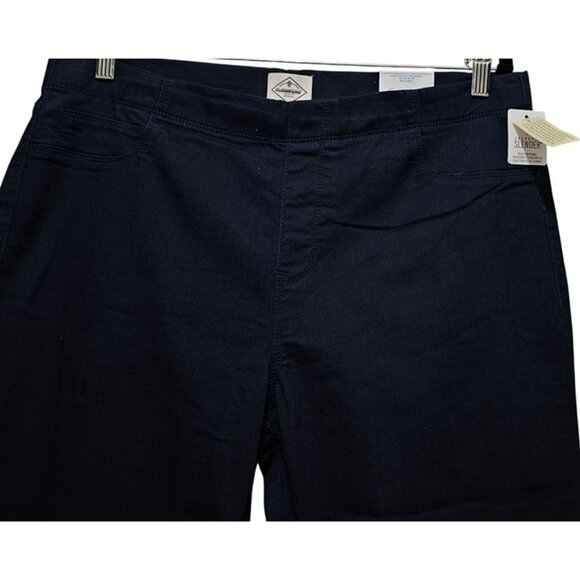 St.‎ Johns Bay Women's Secretly Slender Jeggings Fit Slim Leg Navy Large - Picture 3 of 8